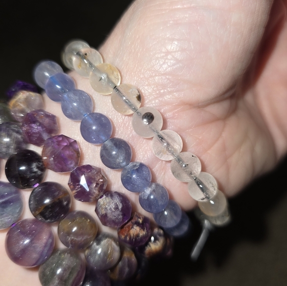 8mm Herkimer Diamond Bracelet - Picture 12 of 15